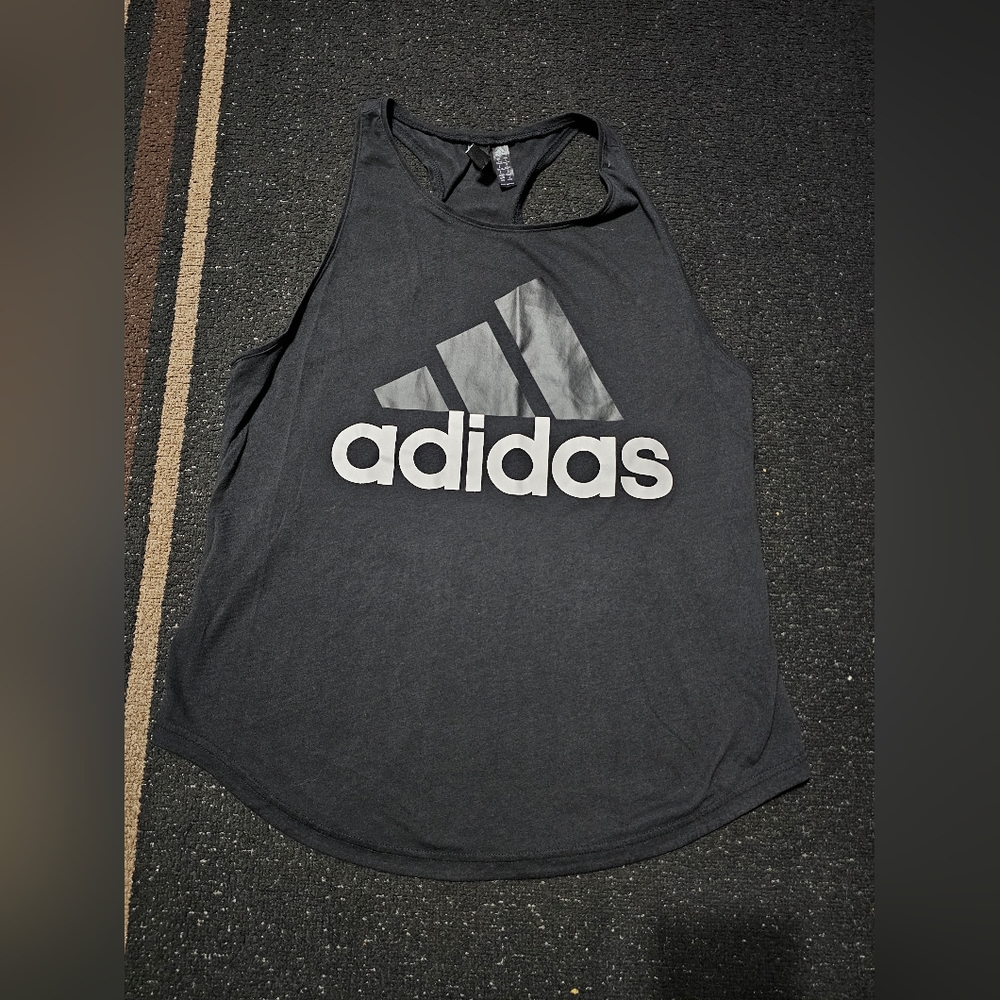 Adidas Charcoal Sleeveless Top